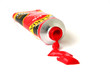 red paint tube