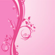 Leinwandbild Motiv pink background illustration