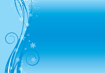 blue winter background