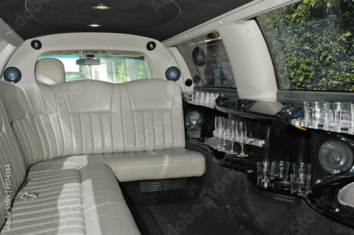 Fototapeta do kuchni intérieur d'une limousine