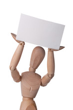 Mannequin With Blank Card