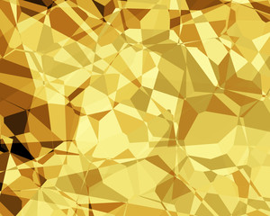 Canvas Print - abstract illustration golden fractals