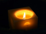 Fototapeta  - orange square candle