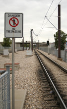 Danger No Trespassing Railway