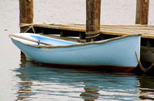 Blue Rowboat On The Chesapeake Bay