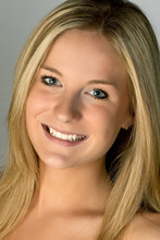 Young Blonde Woman Smiling Headshot
