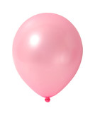 Fototapeta  - pink balloon on white with path