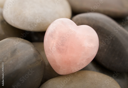 Obraz w ramie rose quartz heart