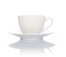 White Coffee Cup On White Background