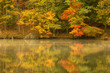Leinwanddruck Bild autumn pond