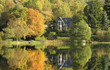 autumn reflection on loch ard