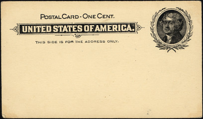 one cent postcard