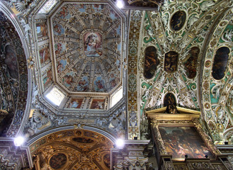 Wall Mural - ornate baroque cathedral ceiling