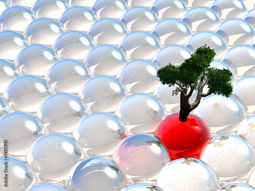 abstract balls and tree