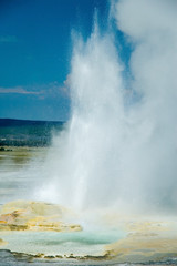 geyser erupting