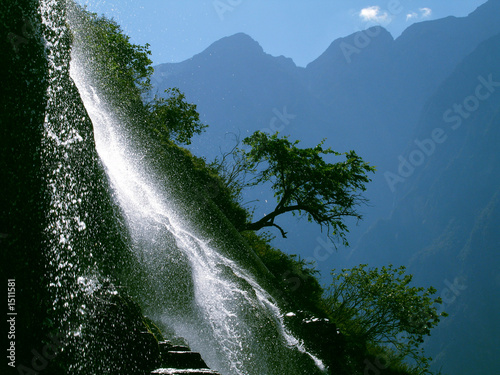 Photo: waterfall by the yangtze waterfall by the yangtze