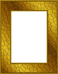 Sticker - frame - gold 1