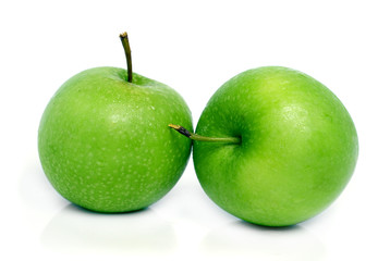 two green apples