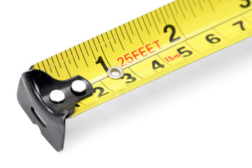 yellow measuring tape