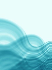 Wall Mural - blue wavy background