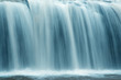 canvas print picture - slow motion waterfall