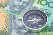 © Norman Chan - compass on australia dollar bill