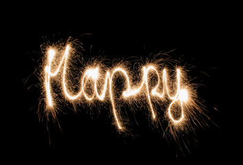 Wall Mural - happy sparkler