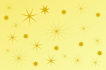 Canvas Print - golden stars background