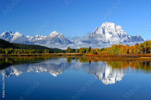 Foto-Vorhang - fall at oxbow bend (von Ronnie Howard)