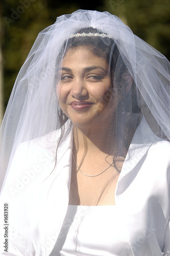 Smiling Spanish Or Mexican American Wedding Bride Buy This Stock