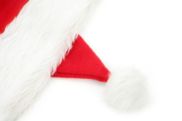 Wall Mural - santa furry red  hat