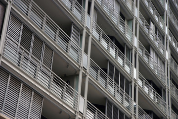 balconies on a residential building