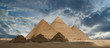 Leinwandbild Motiv pyramids of gizeh