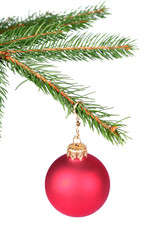 Wall Mural - christmas decoration hanging on a tree