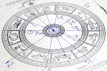 Wall Mural - the wheel of zodiac