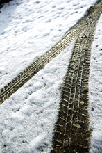 Tyre Tracks In The Snow