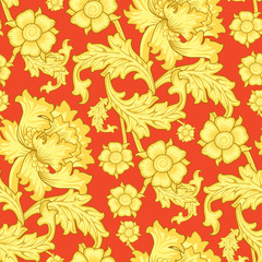 seamless vintage wallpaper pattern