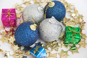 ornament balls and little gifts