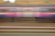 © Sharpshot - railway track and train blurred background.