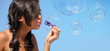 © Galina Barskaya - girl with bubbles