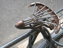 Old Bicycle Saddle