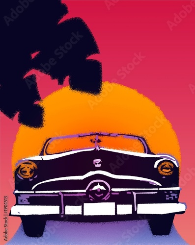 Plakat na zamówienie tropical oldtimer