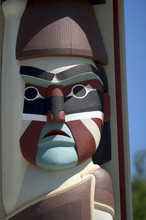 Indian Totem Pole Face
