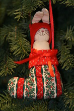 Bunny Stocking Tree Ornament