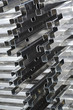 detail of aluminium profiles