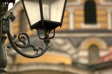 decorated lamp