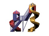 slide colorful tobogan