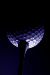 Wall Mural - golf ball blue