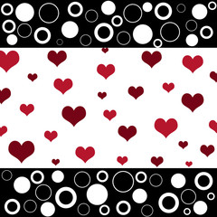 Canvas Print - funky heart design