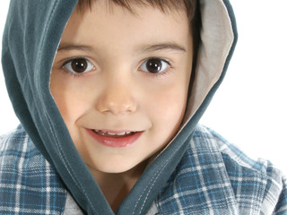 boy with hooded jacket